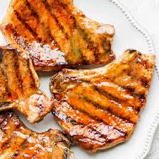grilled pork chops with honey mustard