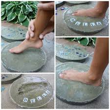 Diy Handprint Concrete Stepping Stone