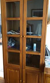 Scanteak Bookcase With Glass Doors