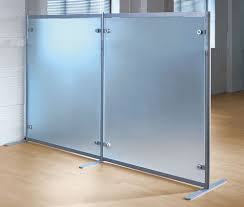 Glass Small Partition Freestanding