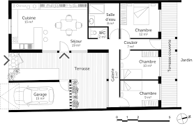 plan maison moderne de plain pied ooreka
