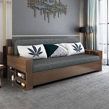 2022 modern wooden sofa bed with