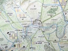 hand drawn maps anglo saxon london