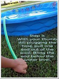 how to easily drain a toddler pool
