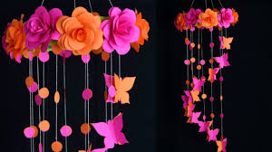 Find the best deals on old favorite and new trends in wall decorations all in one place! Paper Rose Flower Wall Hanging Diy Wall Hanging Home Decor Ideas Youtube