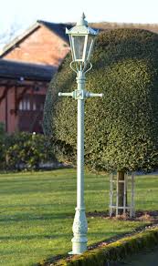 Pale Green Victorian Garden Lamp Post 2 3m