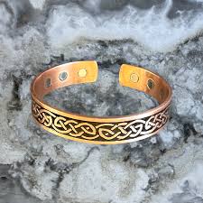 6 magnet copper bracelet celtic weave