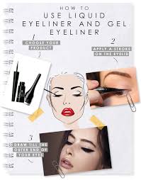 liquid eyeliner and gel eyeliner
