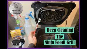 how to clean the ninja foodi grill