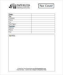 Blank Fax Cover Sheet 9 Free Word Pdf Documents Download