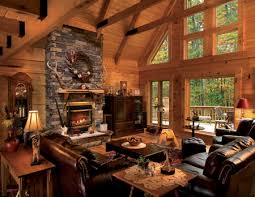 great room design log cabin homes