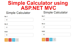 simple calculator using asp net mvc