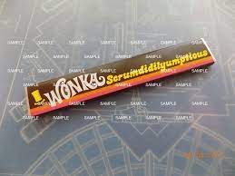 Willy Wonka & Chocolate Factory Replica Scrumdiddlyumptious Bar | eBay