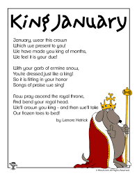 kids poems for the month of january
