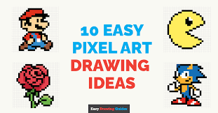 10 easy pixel art step by step drawing
