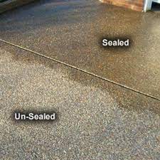 wet look with concrete sealer