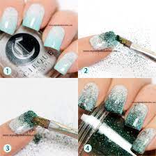 tutorial for loose glitter manicures