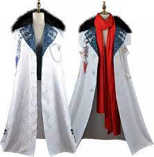 Amazon.com: Game Genshin Impact Fatui Harbingers Tartaglia Cloak Red Scarf  Cosplay Costume Anime Long Coat (Cloak and Red Scarf, S-M) : Clothing,  Shoes & Jewelry