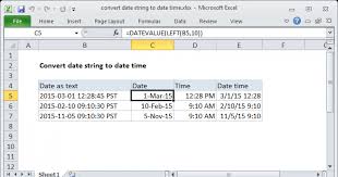 convert date string to date time
