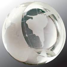 crystal globe paperweight paper weight