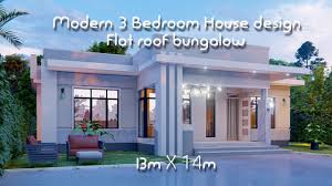 modern 3 bedroom bungalow flat roof