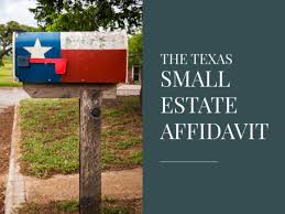 Texas Small Estate Affidavit Dallas Texas The Wright