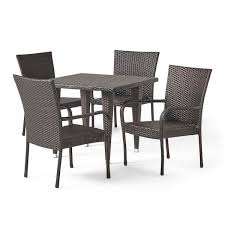 Faux Rattan Outdoor Dining Set