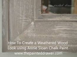 weathered wood look with paint