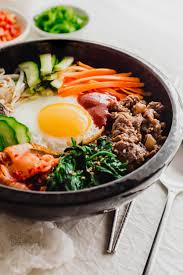 korean bibimbap mixed rice bowl