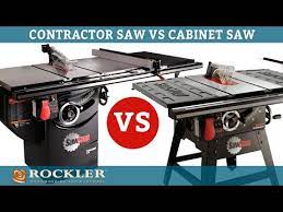contractor saw vs cabinet saw