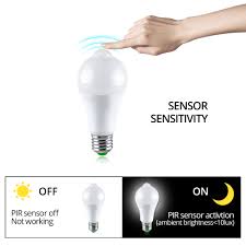 Us 2 78 47 Off Led Pir Motion Sensor Lamp Night Light E27 220v 110v 18w 12w Auto On Off Led Bulb Light Sensitive Human Body Movement Detector In Led