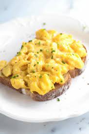 soft and creamy scrambled eggs