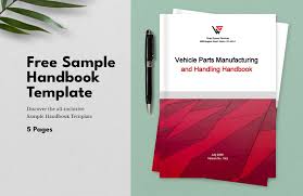 handbook design template in pdf free