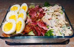 Keto Omad Chicken Bacon Egg Salad Ketouk gambar png