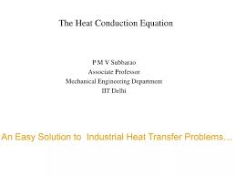 Ppt The Heat Conduction Equation