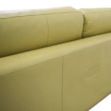 natuzzi italsofa green leather sofa