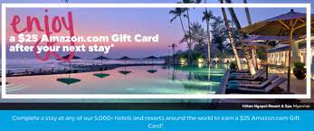hilton honors 25 amazon gift card for