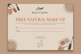 makeup certificate images free