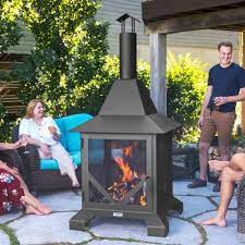 Chiminea Fire Pit Iron Embers