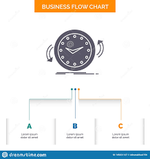 Backup Clock Clockwise Counter Time Business Flow Chart