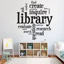 Library Vinyl Wall Art Decals Library