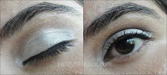makeup look using silver eyeshadow