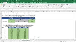 Annual Merit Increase Matrix Excel Template For Compensation