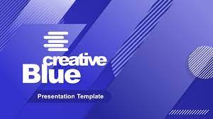 creative blue powerpoint template