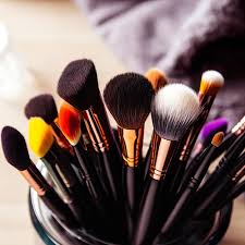 orted makeup brushes with copy e