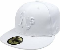 Details About Mlb Oakland Athletics 6 7 8 White On White New Era 59fifty Cap Fitted Hat 40