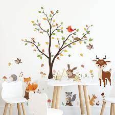 Animal Wall Decals Forest Tree Wall