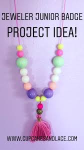 pastel tle necklace kids craft