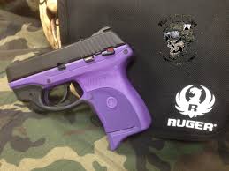 bright purple frame on a ruger lc9