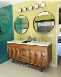 Mid Century Brasilia Double Sink Vanity